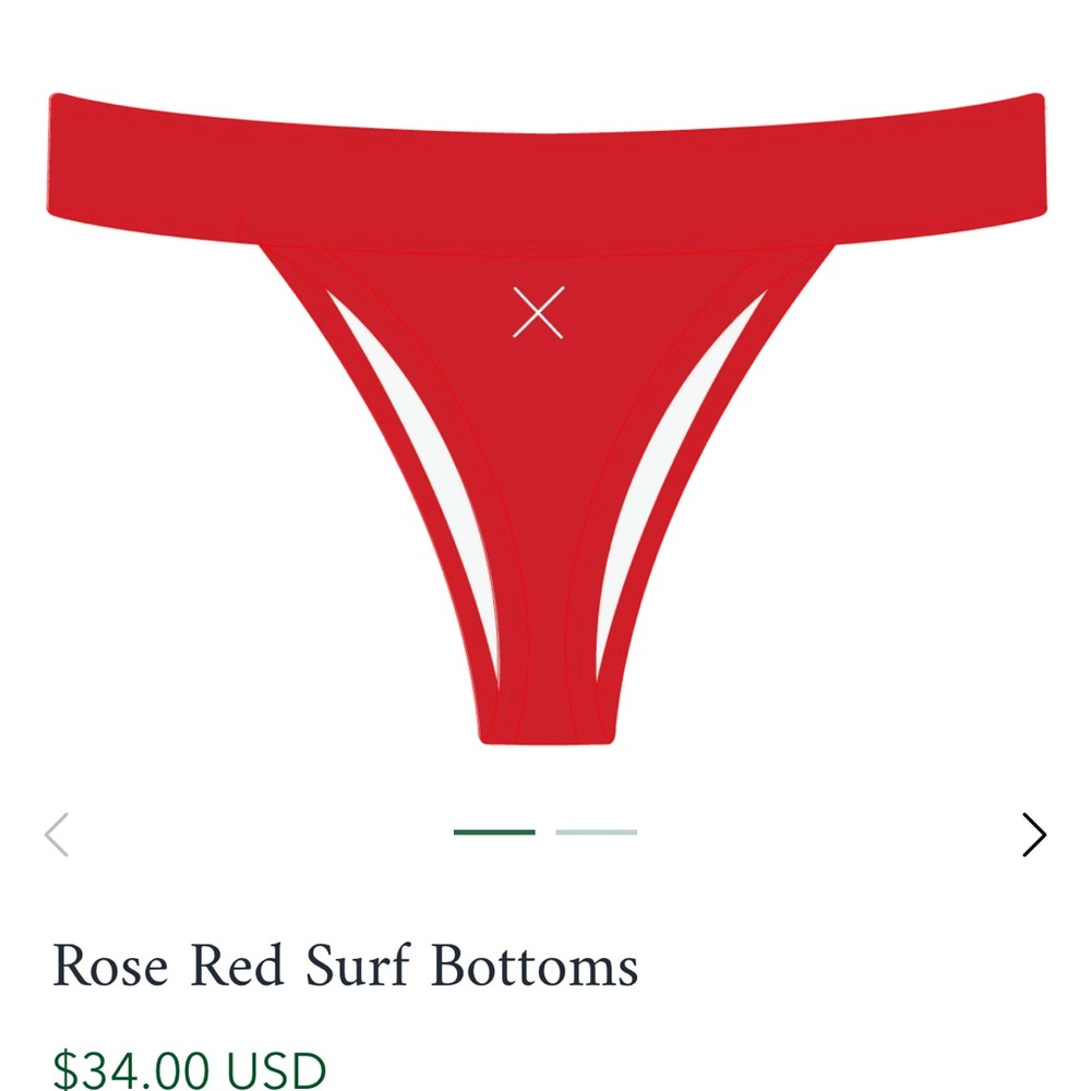 Boutine LA Rose Red surf bottoms